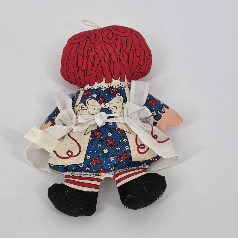 Vtg Applause Raggedy Ann Doll Beanbag Soft Cloth Rare 7" Height Handheld Plush - Picture 5 of 8